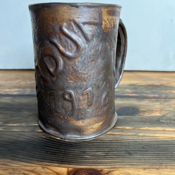Amy Ponce Trench Art Mug-Verdun 1918 WWI Veteran Collab | Stoneware VTG Memorial - Picture 4 of 9